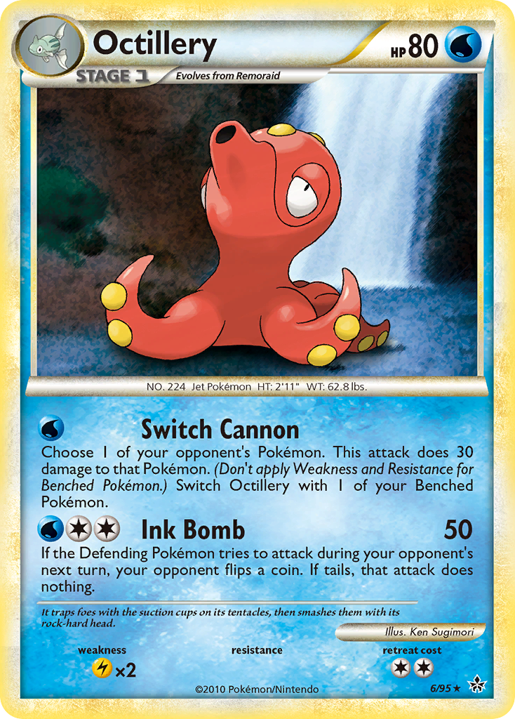 Unleashed Non - Holo Octillery #6/95